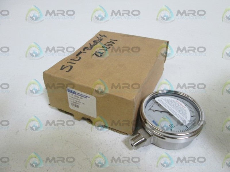 WIKA GAUGE 233.54 2.5" 60PSI 1/4" NPT LM 9831873 *NEW IN BOX*