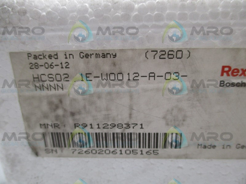 REXROTH HCS02.1E-W0012-A-03-NNNN SERVO DRIVE * FACTORY SEALED *