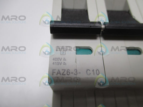 KLOCKNER MOELLER FAZ6-3-C10 CIRCUIT BREAKER 10A * NEW NO BOX *