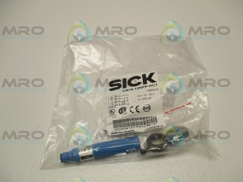 SICK CM18-12NPP-KC1 PROXIMITY SENSOR *NEW IN FACTORY BAG*