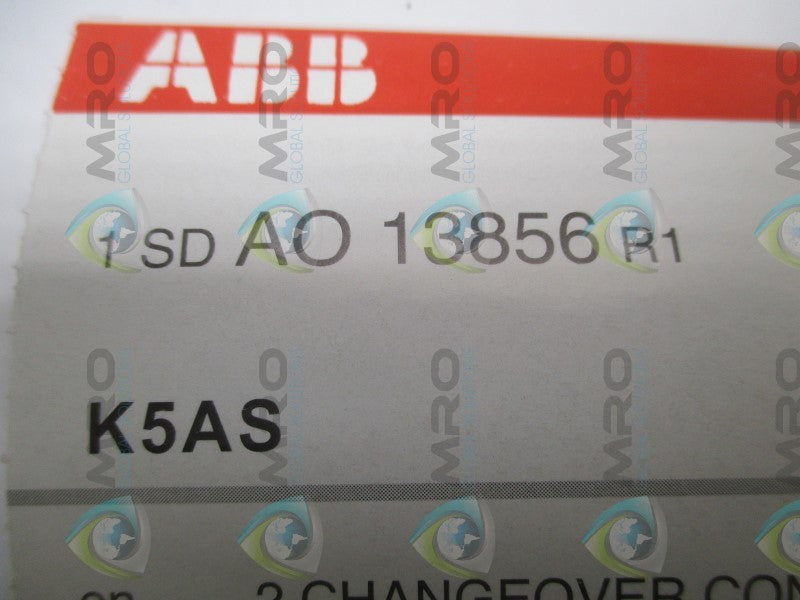 ABB 1SDAO13856R1 K5AS AUXILIARY SWITCH * NEW IN ORIGINAL PACKAGE *