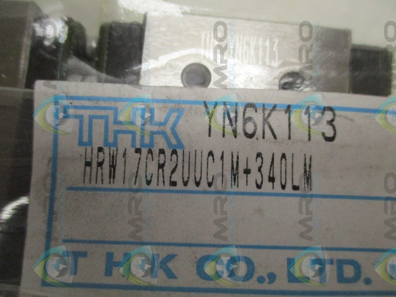 THK HRW17CR2UUC1M+340LM LINEAR GUIDE RAIL W/ BLOCK * NEW IN FACTORY BAG *