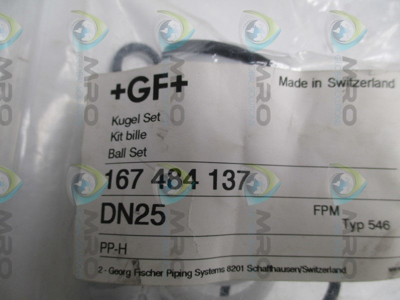 GEORGE FISCHER 167484137 BALL SET * NEW IN FACTORY BAG *