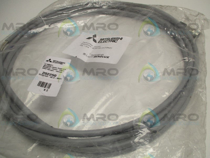 MITSUBISHI BCS015S-05.0-BKS1 BRAKE CONNECTOR CABLE * NEW IN FACTORY BAG *