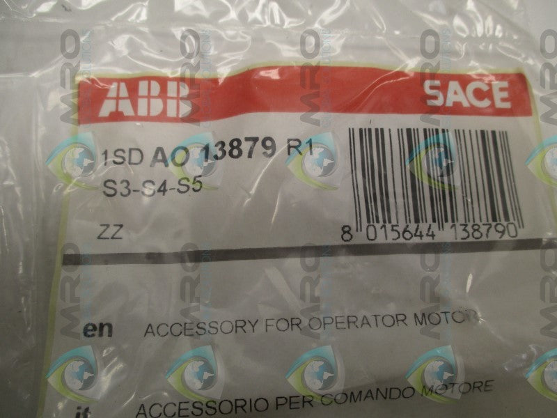 ABB SACE 1SDAO13879R1 S3-S4-S5 ACESSORY FOR MOTOR * NEW IN FACTORY BAG *