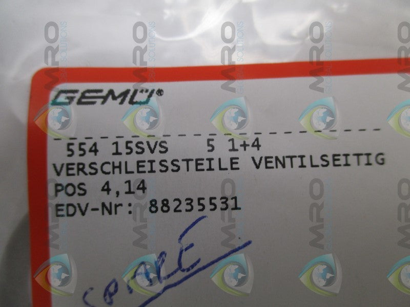 GEMU 55415SVS51+4 SEAL KIT * NEW IN FACTORY BAG *