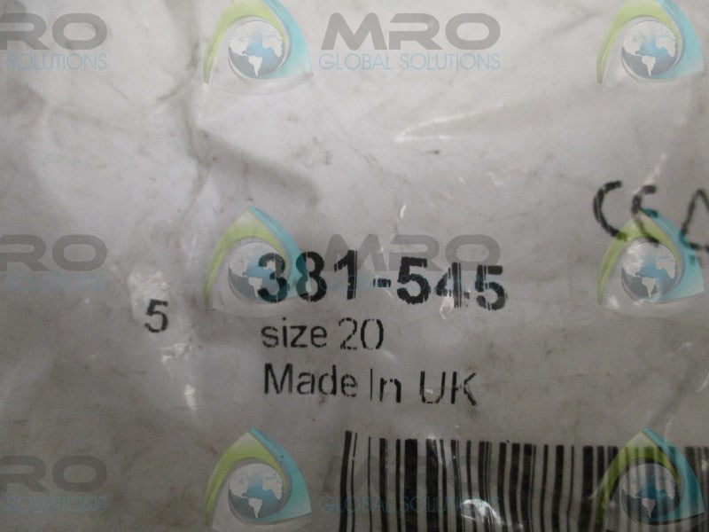NEUTRAL 381-545 CABLE GLAND SIZE 20 (PKG. OF 5) * NEW N FACTORY BAG *