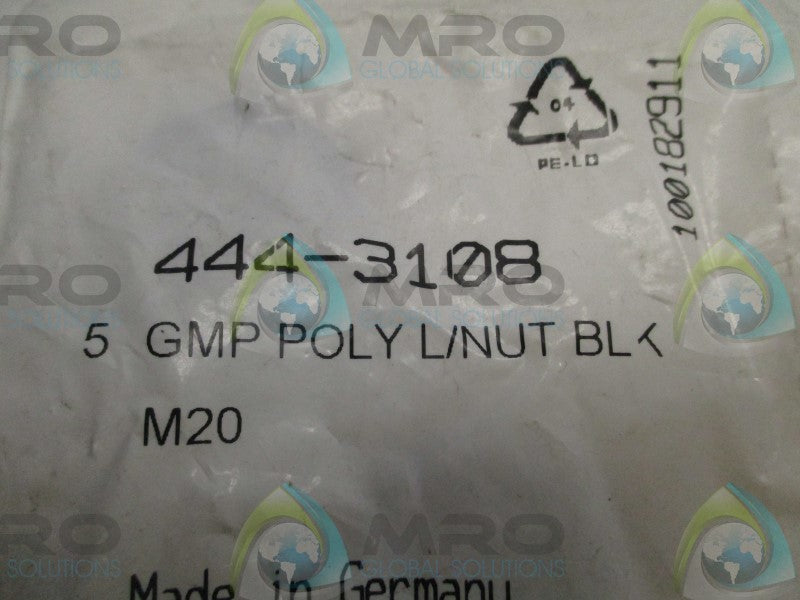 LAPP 53119120 444-3108 CABLE GLAND LOCKNUT (PKG. OF 5) * NEW IN FACTORY BAG *