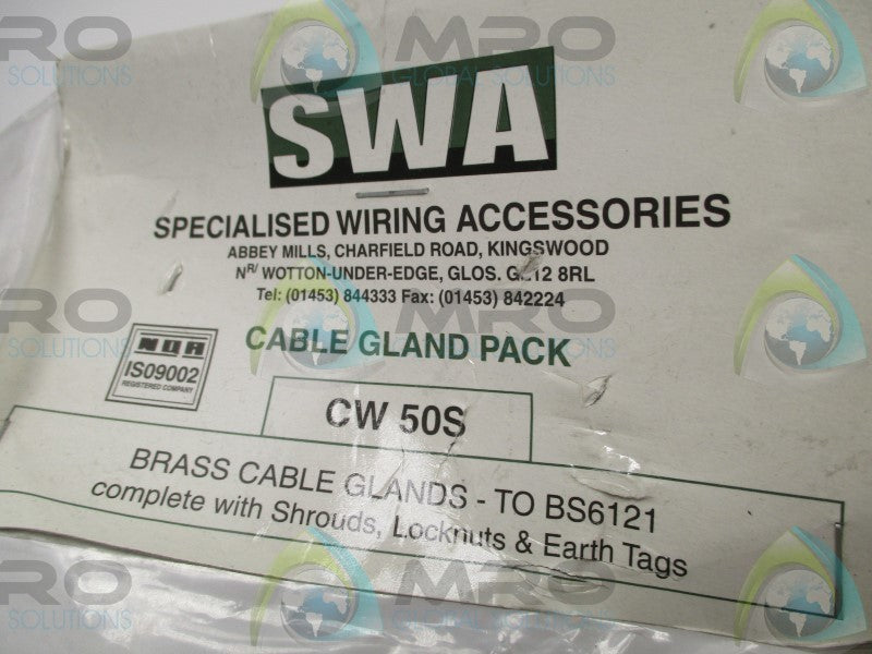 SWA CW50S CABLE GLAND PACK * NEW IN ORIGINAL PACKAGE *