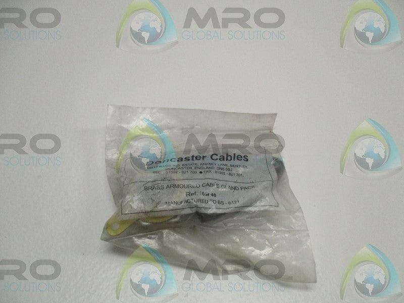 DONCASTER CABLES BW40 BRASS ARMOURED CABLE GLAND KIT * NEW IN FACTORY BAG *