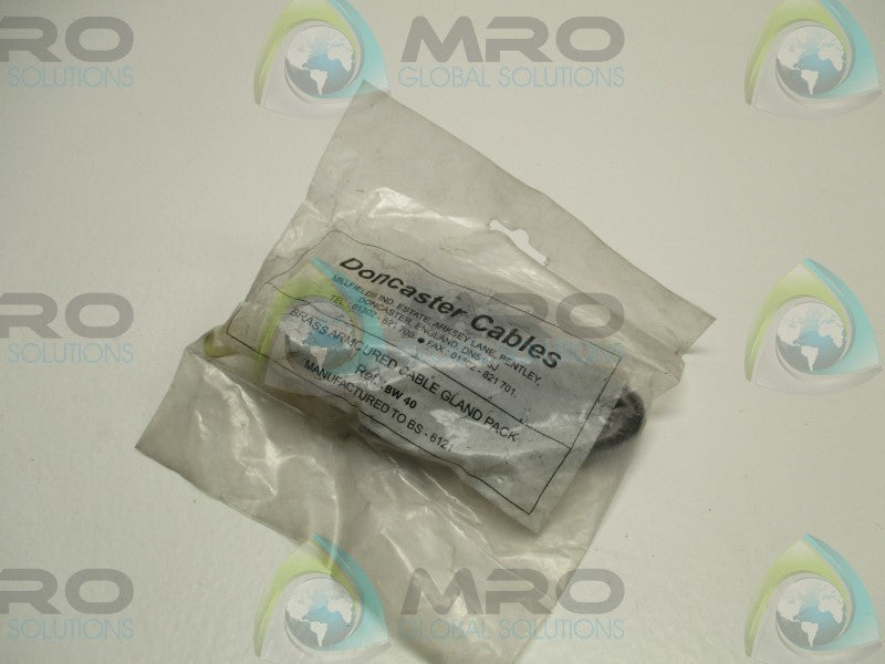 DONCASTER CABLES BW40 BRASS ARMOURED CABLE GLAND KIT * NEW IN FACTORY BAG *
