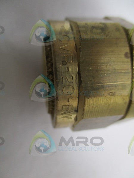 INDUSTRIAL MRO CMP-20-BW BS6121 CABLE GLAND 1/2"x 5/8"  *NEW NO BOX *