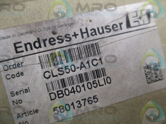 ENDRESS+HAUSER Indumax P CLS50-A1C1 ANALOG CONDUCTIVITY SENSOR * NEW IN BOX *