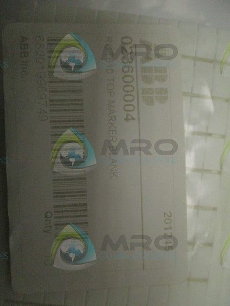 ABB RCT610 023600004 TOP MARKER BLANK (PKG. OF 10) * NEW IN FACTORY BAG *