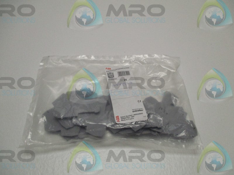 ABB 1SNA118499R2300 TERMINAL END SENCTION (PKG. OF 20) * NEW IN FACTORY BAG *
