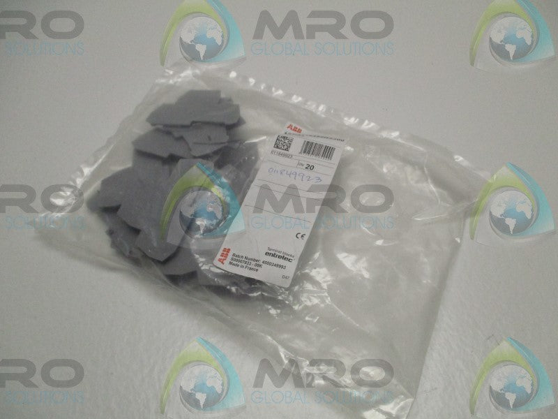 ABB 1SNA118499R2300 TERMINAL END SENCTION (PKG. OF 20) * NEW IN FACTORY BAG *