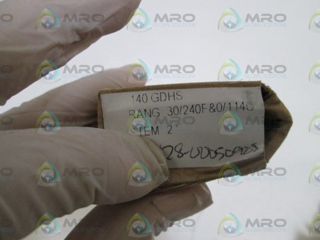 WEKSLER THERMOMETER  30/240F & 0/1140 2" 140GDHS *NEW IN BOX*