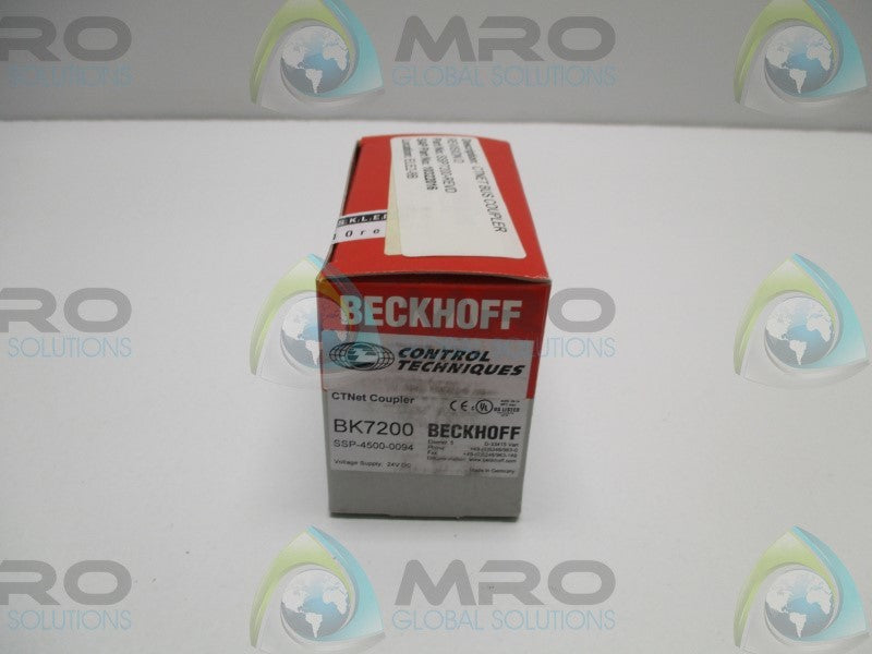BECKHOFF BK7200 SSP-4500-0094 CTNET COUPLER * FACTORY SEALED *