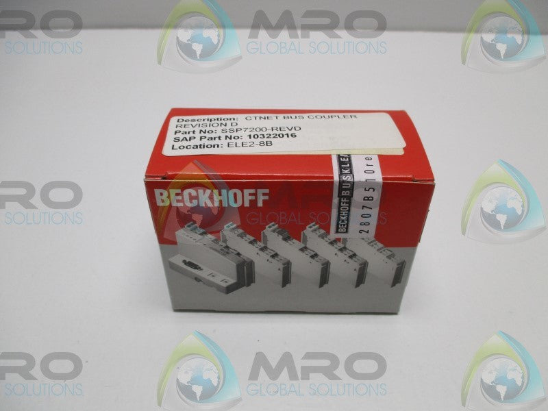 BECKHOFF BK7200 SSP-4500-0094 CTNET COUPLER * FACTORY SEALED *