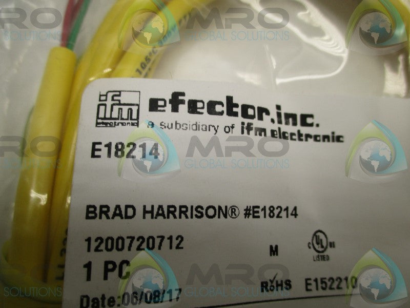 IFM EFECTOR E18214 CORDSET * NEW IN FACTORY BAG *