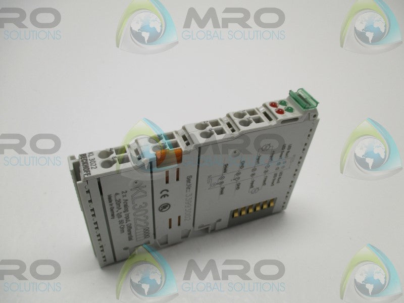 BECKHOFF KL3022 DIFFERENTIAL ANALOG INPUT TERMINAL * NEW NO BOX *