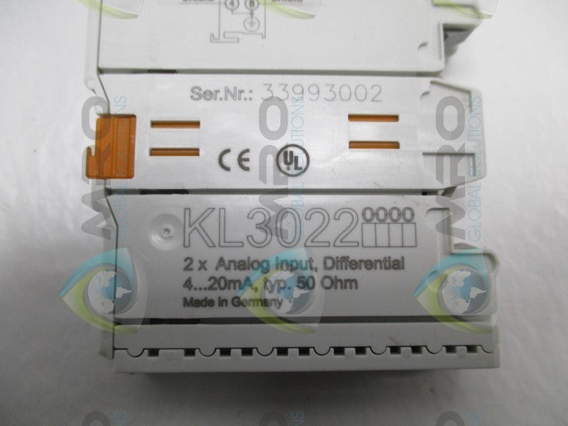 BECKHOFF KL3022 DIFFERENTIAL ANALOG INPUT TERMINAL * NEW NO BOX *