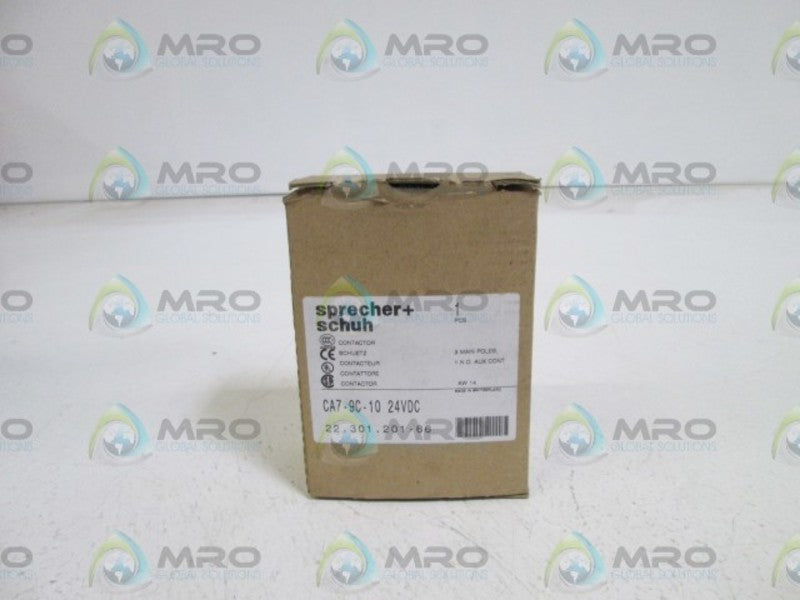 SPRECHER+SCHUH CONTACTOR 24VDC CA7-9C-10 *NEW IN BOX*