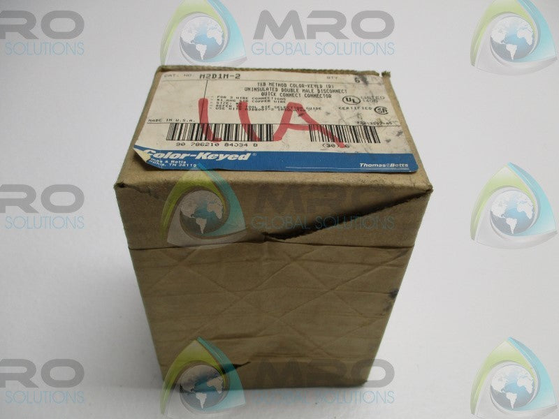 THOMAS & BETTS M2D1M-2 UNINSULATED DISCONNECT (PKG. OF 6) * FACTORY SEALED *