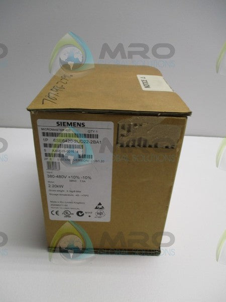 SIEMENS MICROMASTER 420 6SE6420-2UD22-2BA1 INVERTER * FACTORY SEALED *