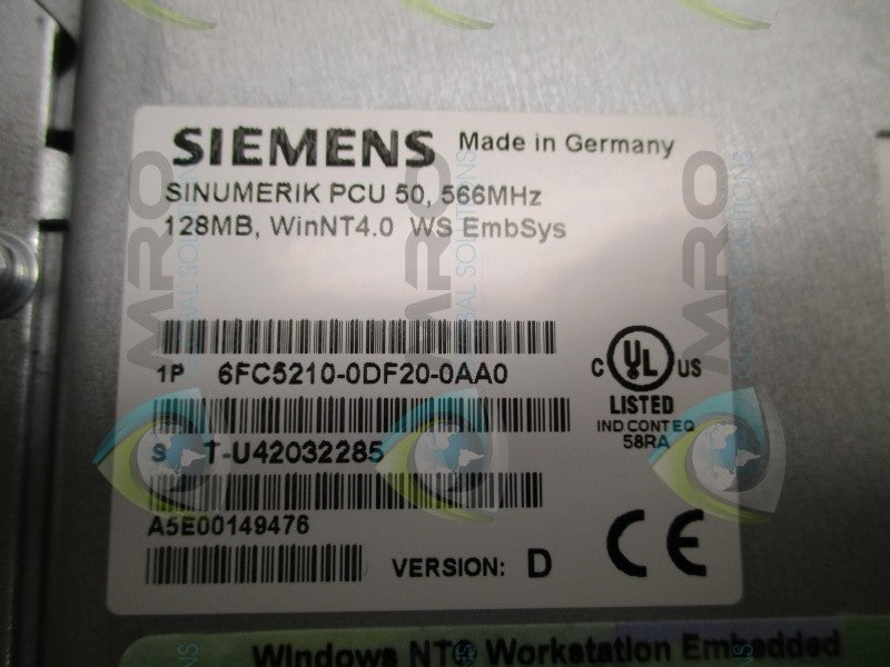 SIEMENS SINUMERIK 6FC5210-0DF20-0AA0 PCU 50 * NEW IN BOX *