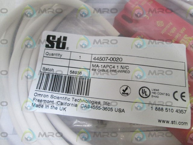 STI SAFETY INTERLOCK SWITCH 44507-0020 *NEW IN BAG*
