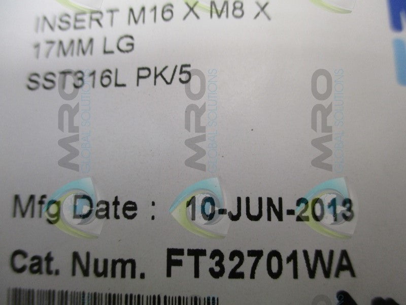 MILLIPORE FT32701WA INSERT  NSNP