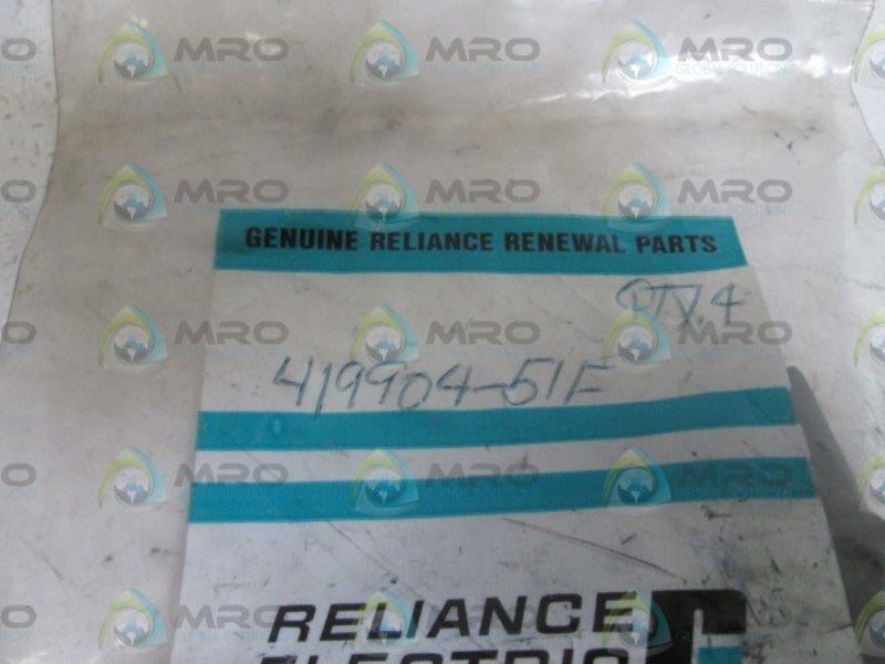 LOT OF 4 RELIANCE ELECTRIC BRUSH 419904-51F *NEW IN FACTORY BAG*