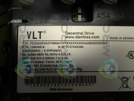 DANFOSS 134H4616 FCD302P3K0T4B66H1XYXXXXXXXXX DRIVE * NEW IN ORIGINAL PACKAGE *