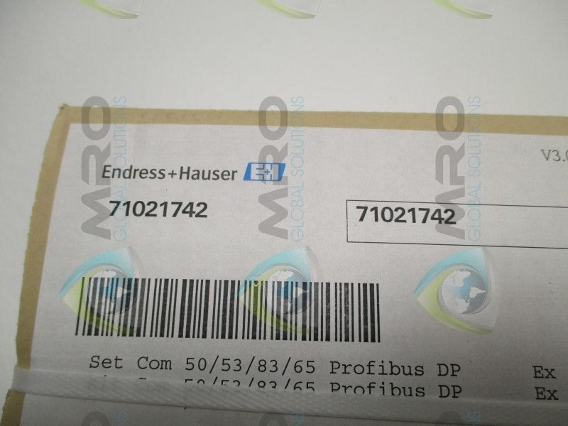 ENDRESS+HAUSER 71021742 INPUT/OUTPUT MODULE PROFIBUS * FACTORY SEALED *