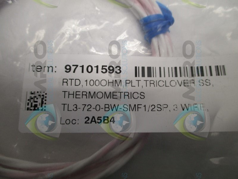 TRI-CLOVER TL3-72-0-BW-SMF1/2SP THERMOMETER 00OHMS  NSNP