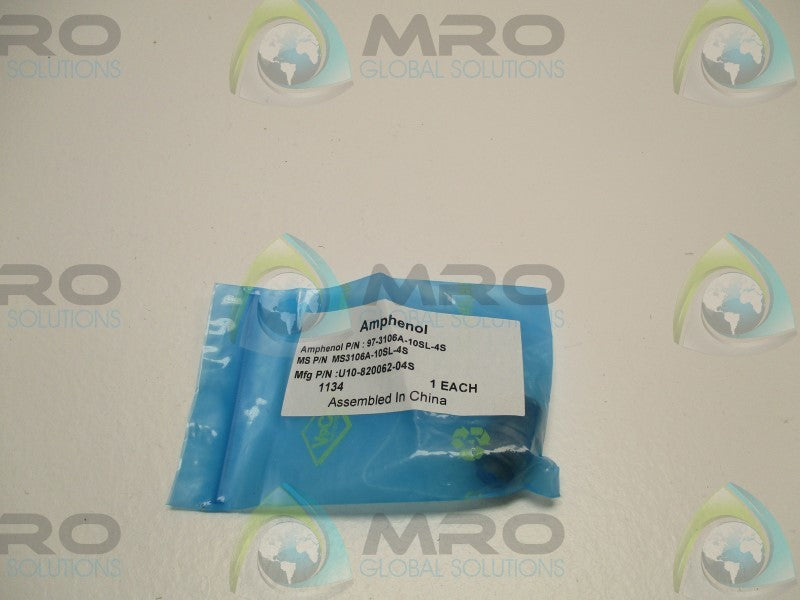 AMPHENOL 97-3106A-10SL-4S STRAIGHT CONNECTOR * NEW IN FACTORY BAG *