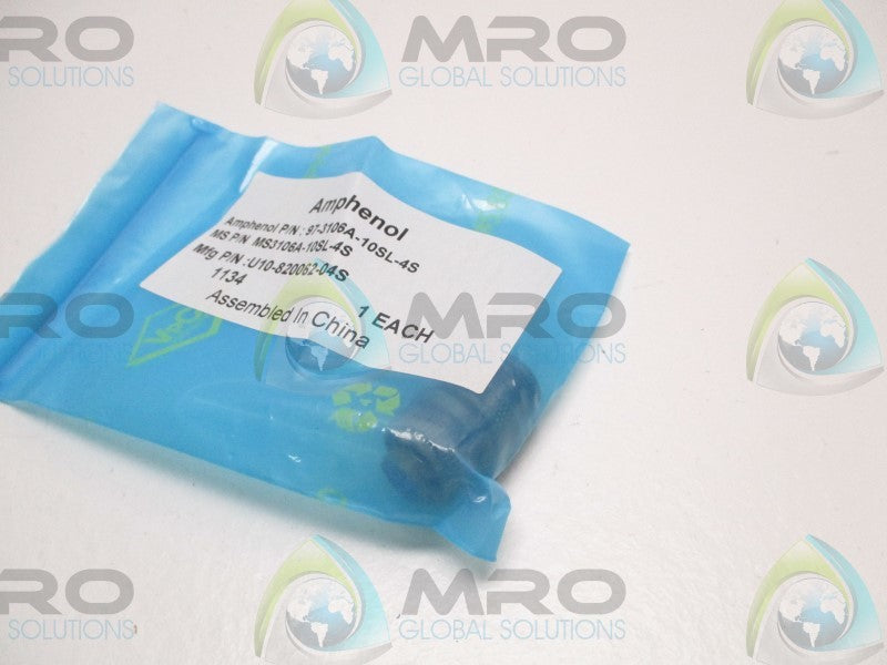 AMPHENOL 97-3106A-10SL-4S STRAIGHT CONNECTOR * NEW IN FACTORY BAG *