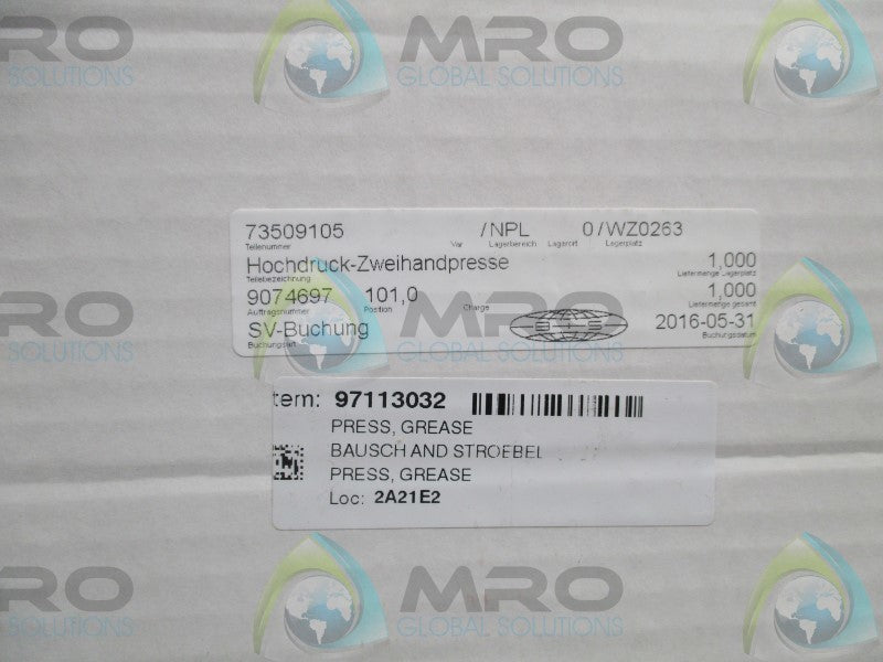 BREMER & LEGUIL 73509105 GREASE PRESS  NSMP