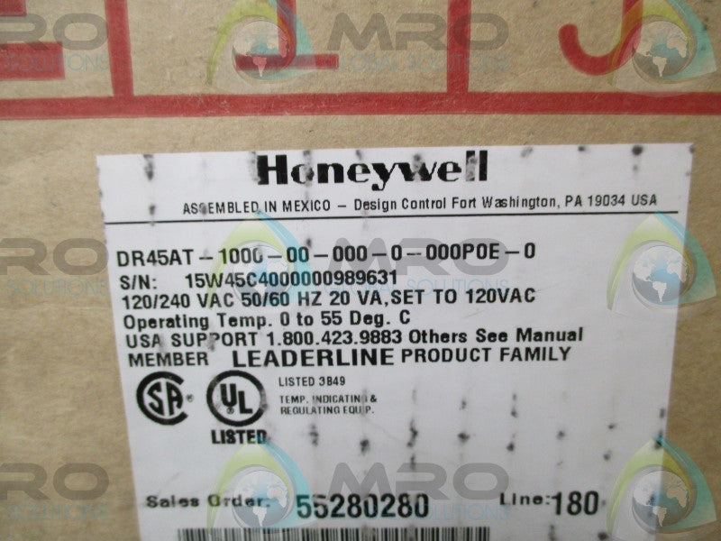 HONEYWELL DR45AT-1000-00-000-0-000P0E-0 RECODER (AS PICTURED) * NEW IN BOX*