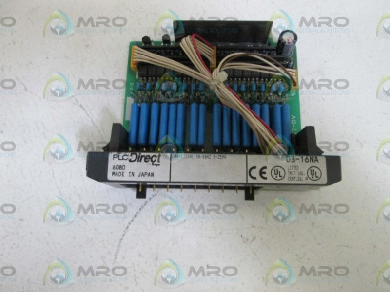 PLC DIRECT D3-16NA INPUT MODULE (AS PICTURED)  *USED*