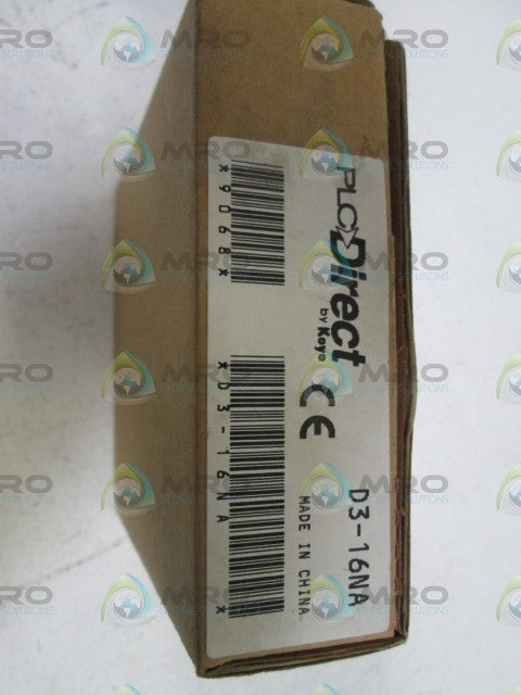 PLC DIRECT D3-16NA INPUT MODULE *NEW IN BOX*