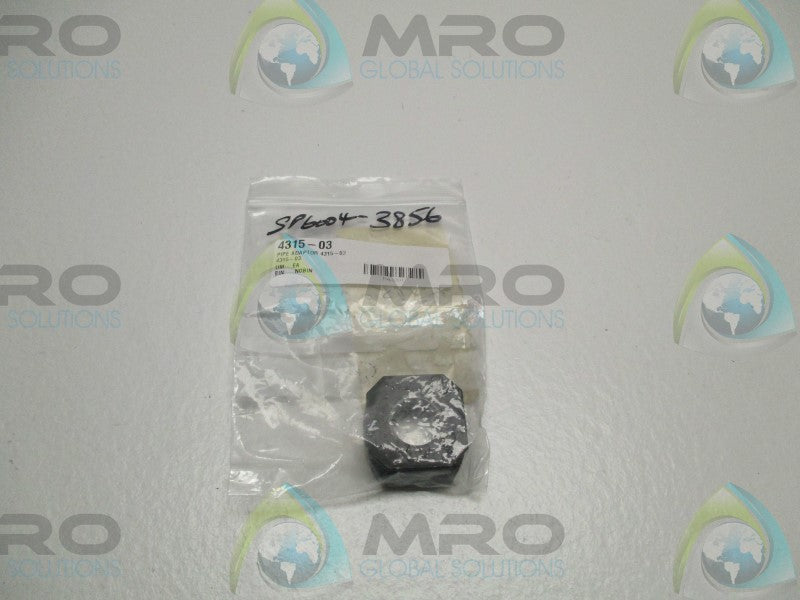 NORGREN 4315-03 PIPE ADAPTER * NEW IN FACTORY BAG *
