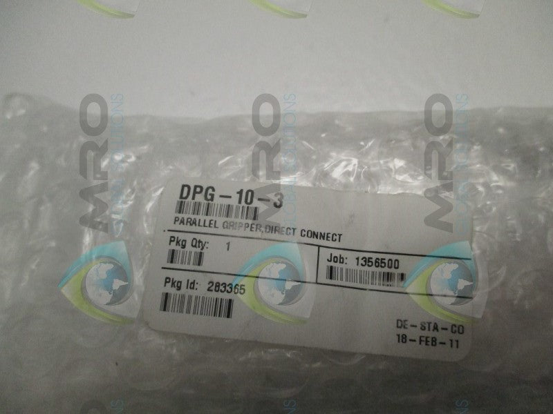 DE-STA-CO DPG-10-3 PARALLEL GRIPPER * NEW IN FACTORY BAG *