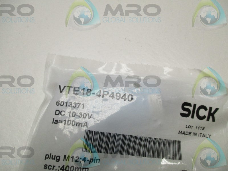 SICK VTE18-4P4940 PHOTOELECTRIC PROXIMITY SENSOR * NEW IN FACTORY BAG *