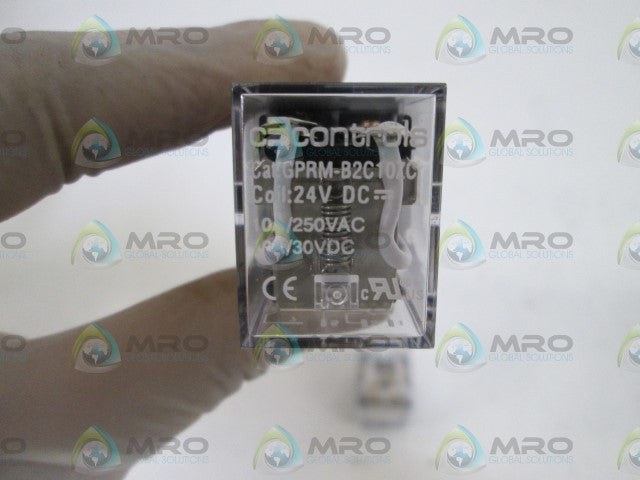 LOT OF 2 C3 CONTROLS RELAY 24VDC GPRM-B2C10ZC *NEW NO BOX*