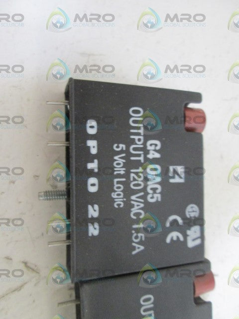 LOT OF 4 OPTO 22 OUTPUT MODULE (BLACK) G4 OAC5 *USED*