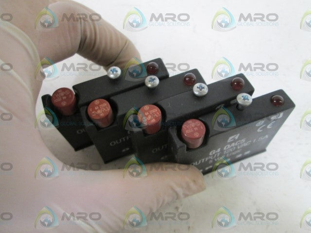 LOT OF 4 OPTO 22 OUTPUT MODULE (BLACK) G4 OAC5 *USED*