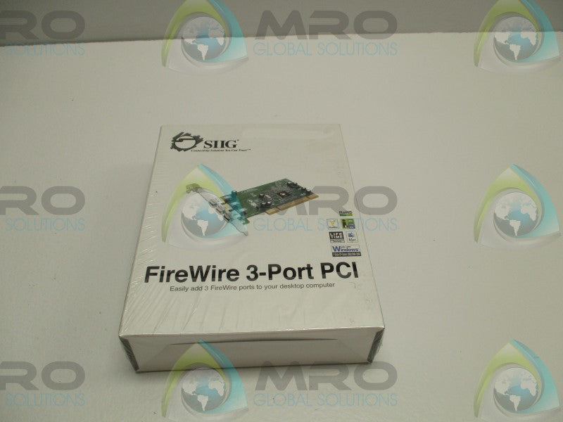 SIIG NN-400012-S8 FIREWIRE 3-PORT PCI * FACTORY SEALED *