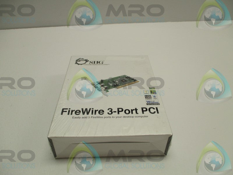 SIIG NN-400012-S8 FIREWIRE 3-PORT PCI * FACTORY SEALED *